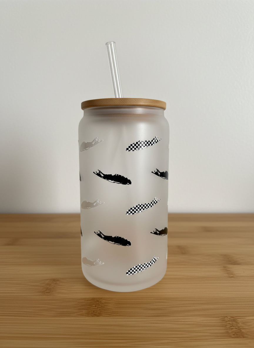 LI/NY Rocker Glass Straw Cup