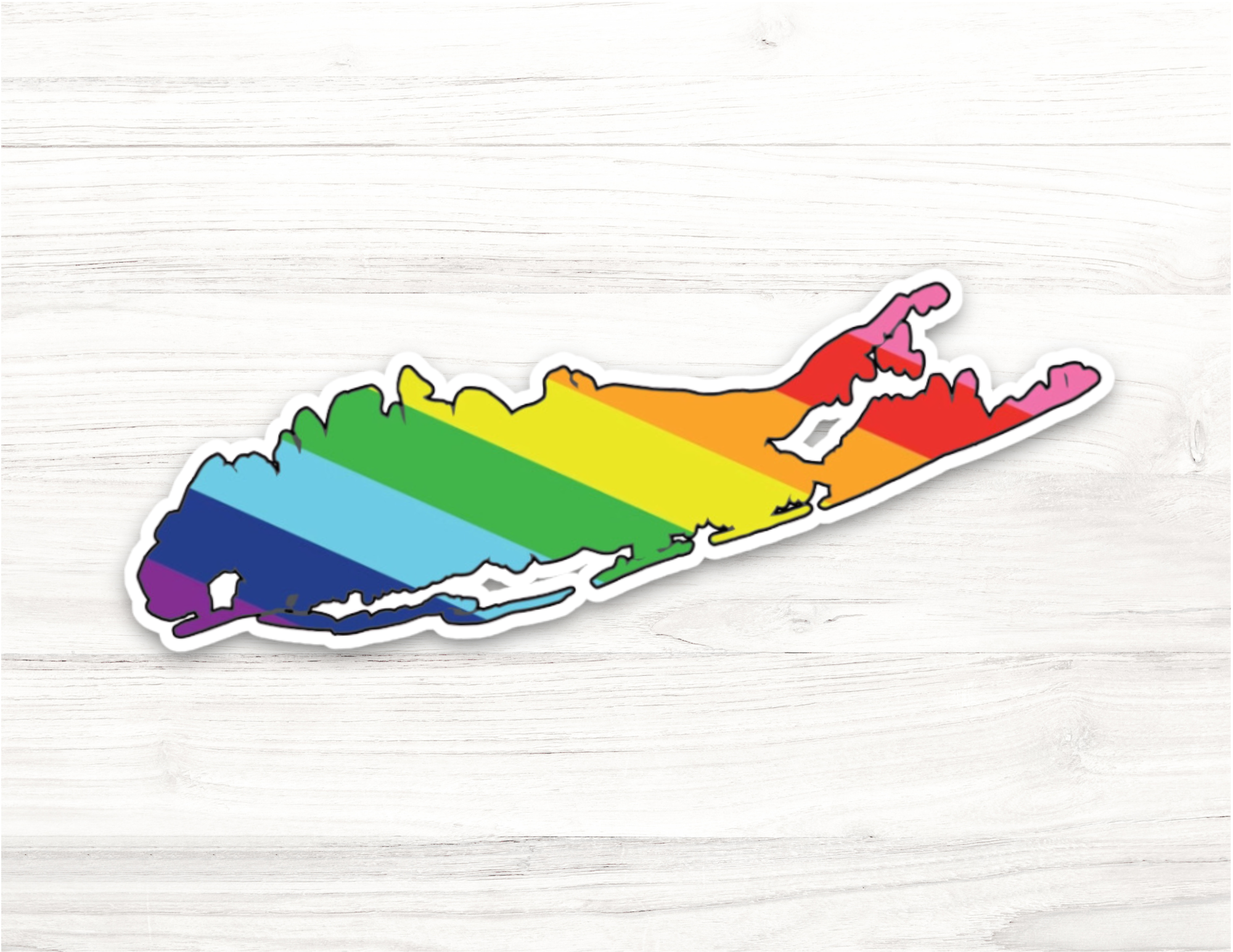 Long Island Pride Rainbow Sticker