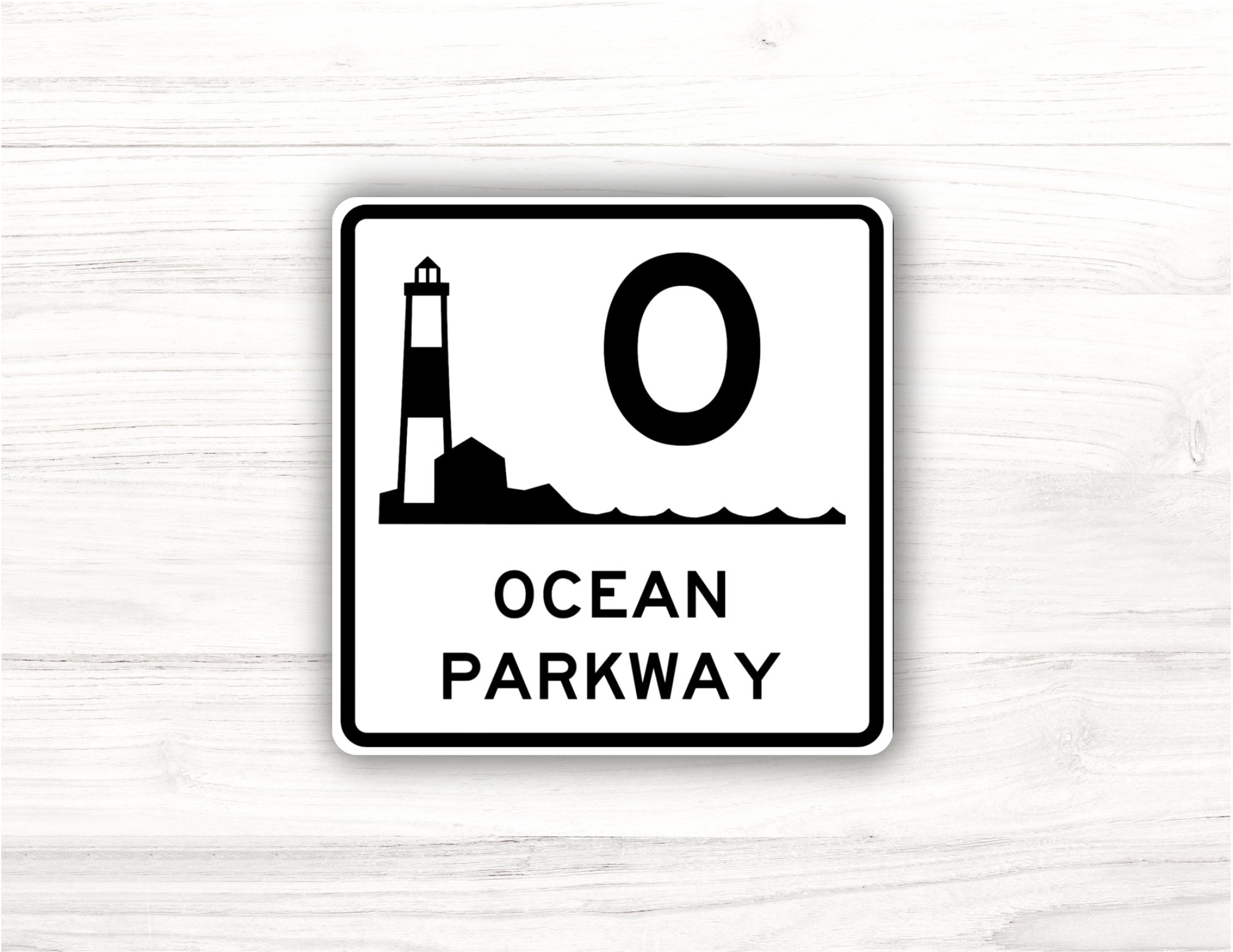 Ocean Parkway Long Island Sticker