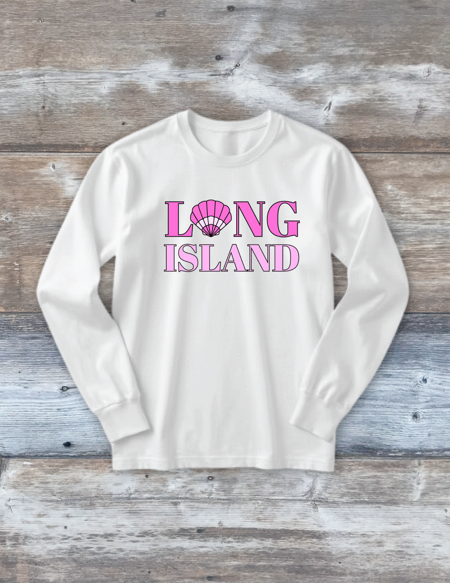 Long Island Pink Seashell T-Shirt