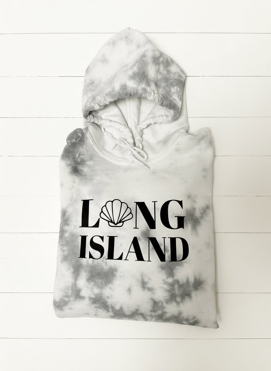Long Island Smokey Tie-Dyed Shell Sweatshirt