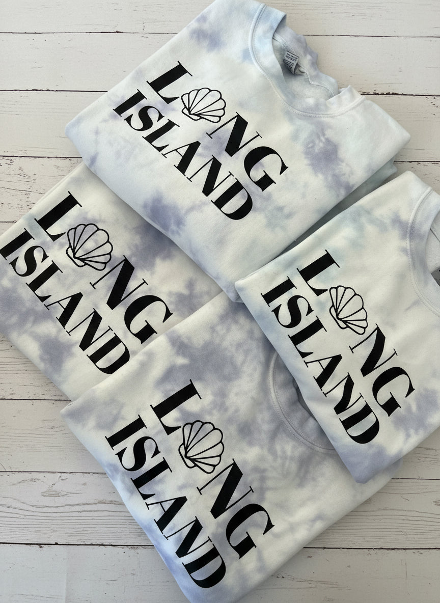 Long Island Smokey Tie-Dyed Shell Sweatshirt