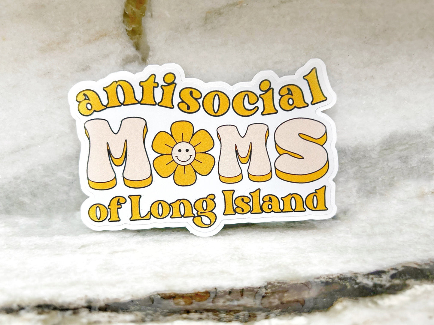 Long Island Sticker for Antisocial Moms of Long Island Sticker