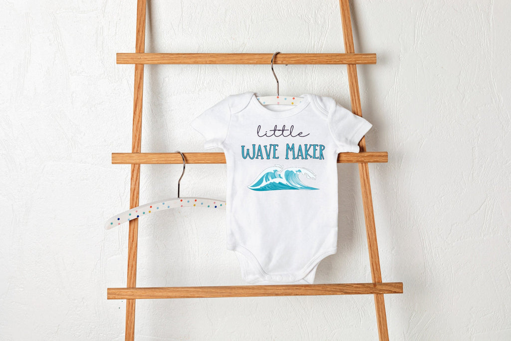 Little Wave Maker beach baby bodysuit