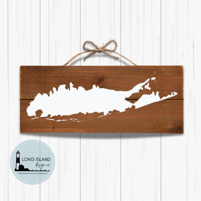 Long Island Hanging Wall Sign Personalized Long Island Home Plaque