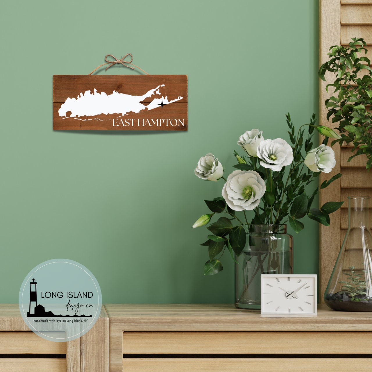 Long Island Hanging Wall Sign Personalized Long Island Home Plaque