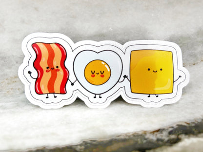 Long Island Bacon Egg and Cheese Vinyl Die-Cut Sticker