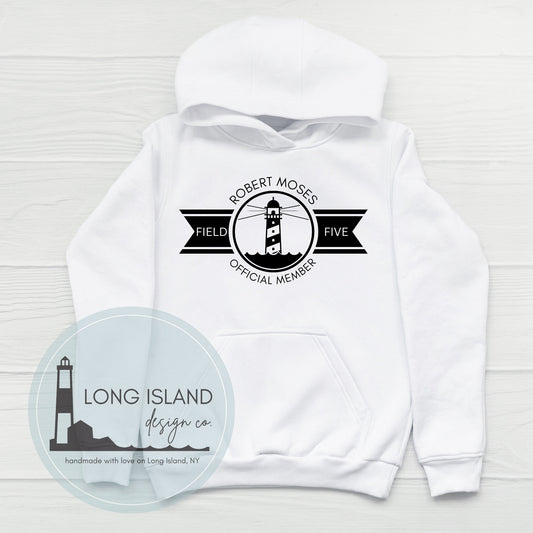 Long Island Hoodie Robert Moses Beach Sweatshirt for Long Islander