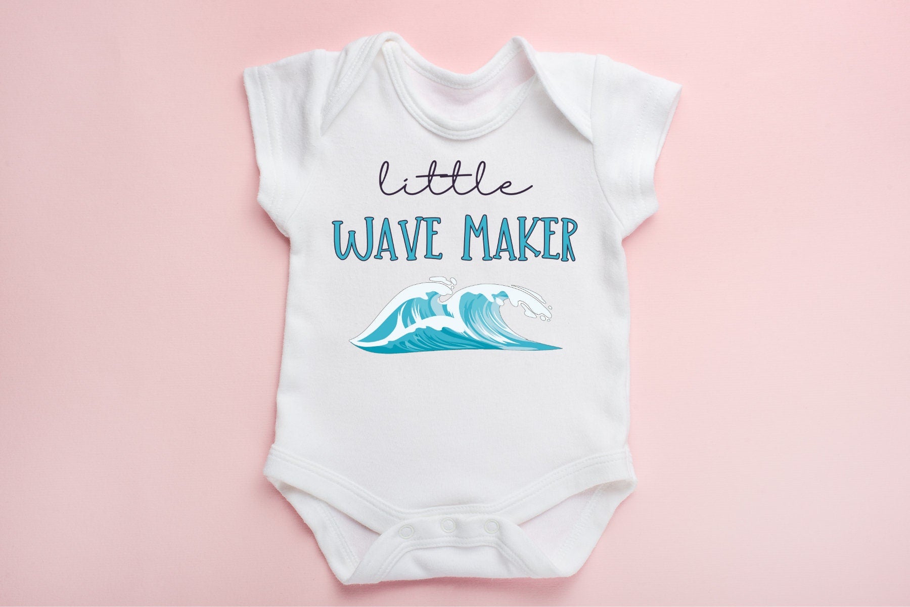 Little Wave Maker beach baby bodysuit