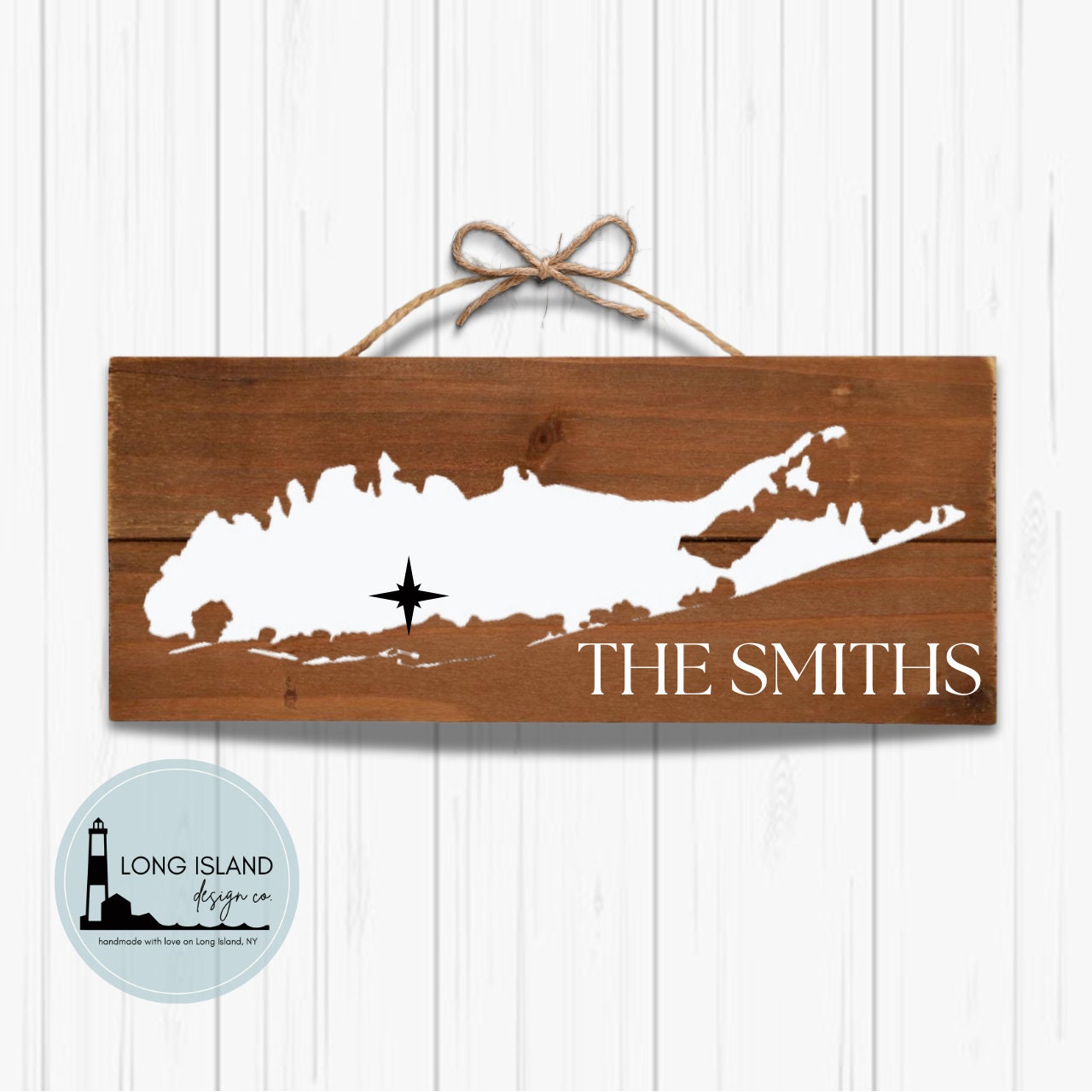 Long Island Hanging Wall Sign Personalized Long Island Home Plaque