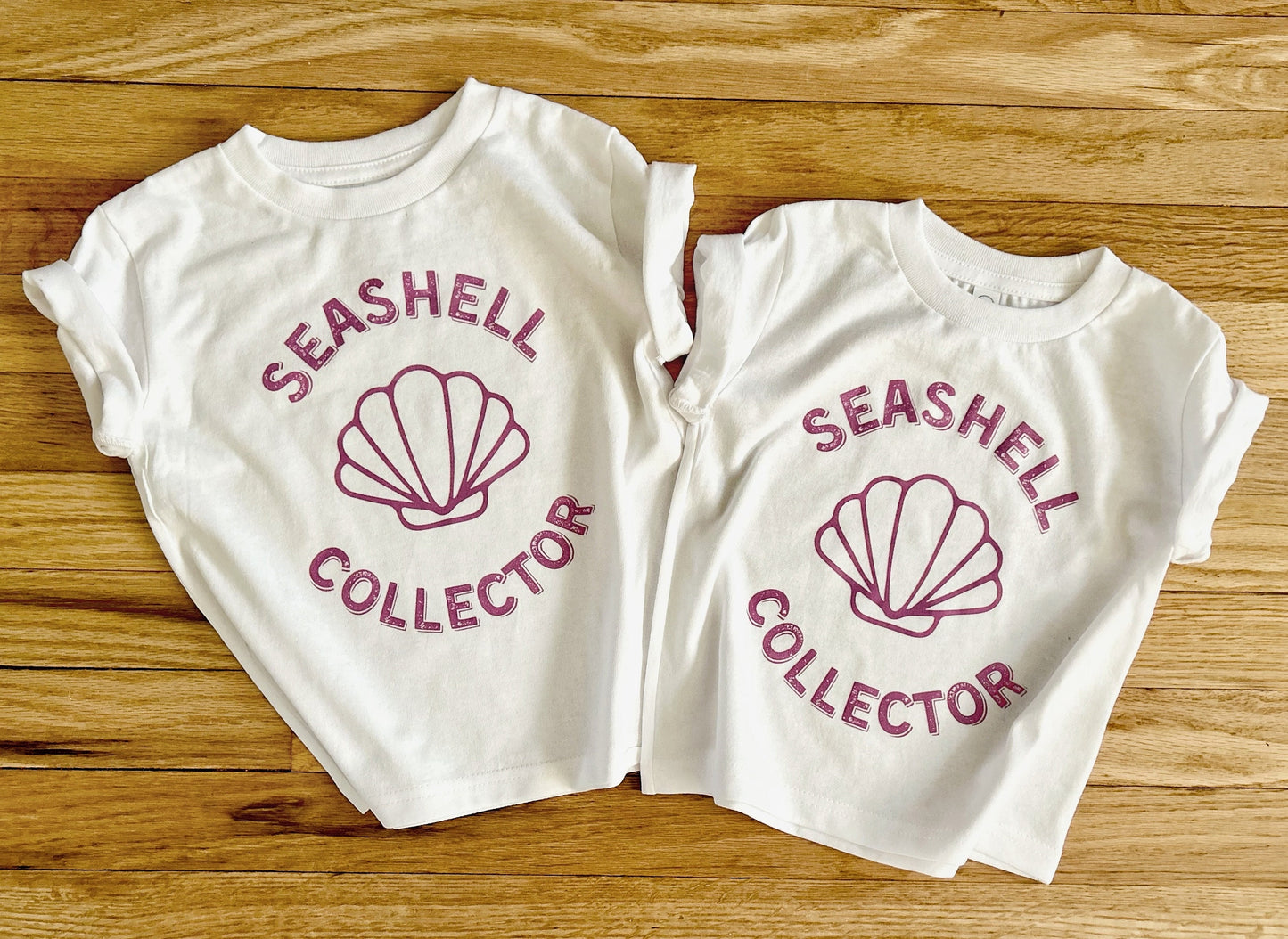 Seashell collector t shirt toddler kids tee